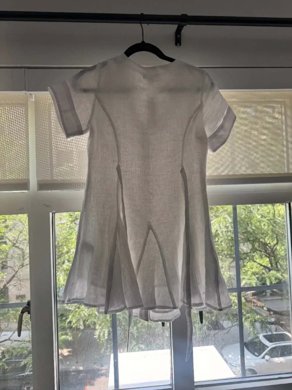 J. Crew White Linen Mini Dress